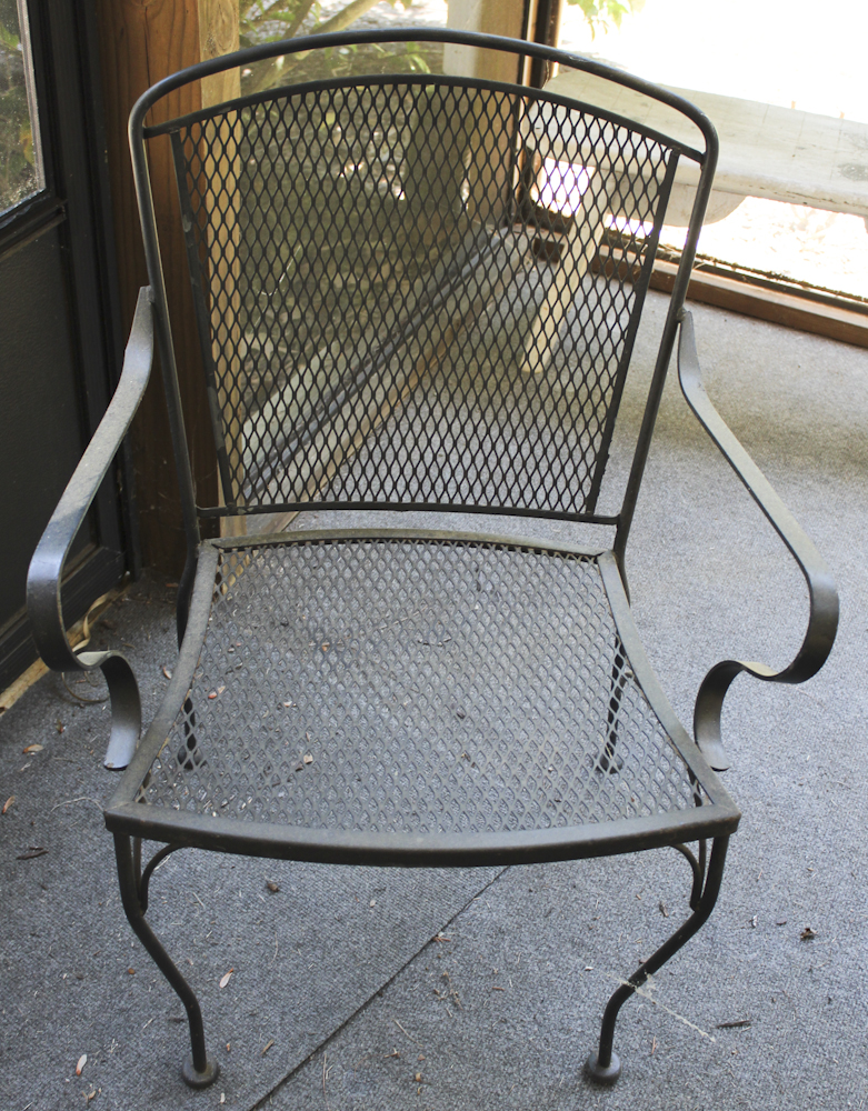 Black Cast Metal Patio Set
