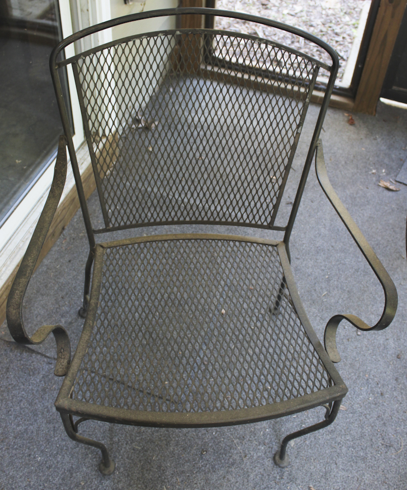 Black Cast Metal Patio Set