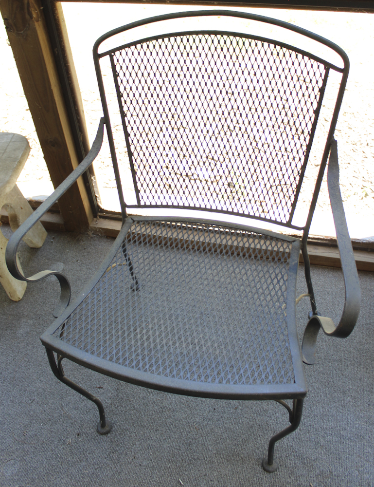 Black Cast Metal Patio Set