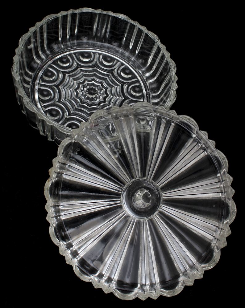 Cut and Pressed Glass Pieces