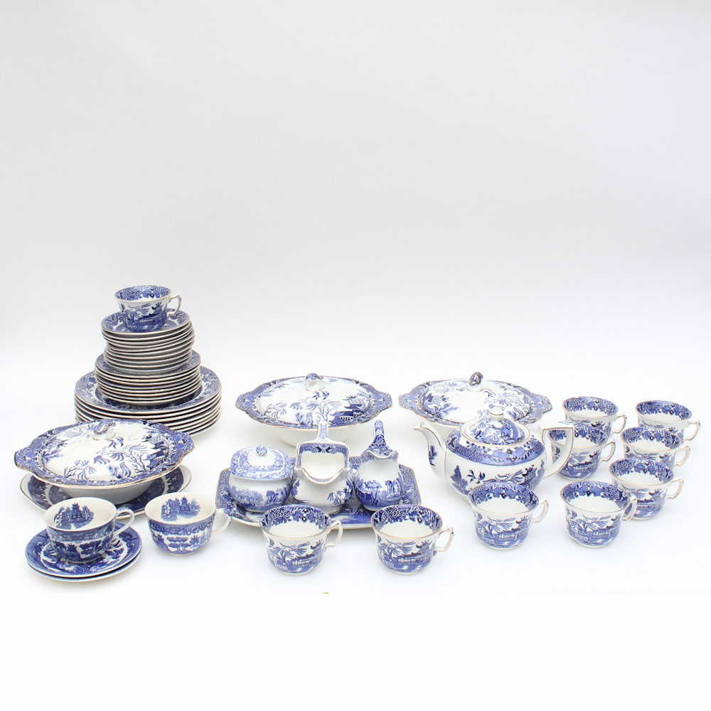Burleigh "Blue Willow" China Tableware