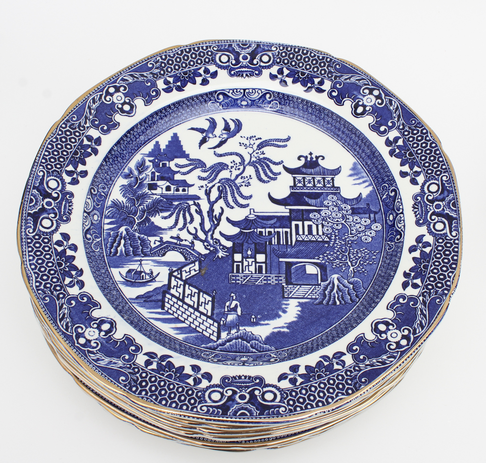 Burleigh "Blue Willow" China Tableware