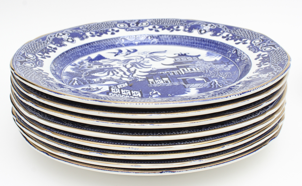 Burleigh "Blue Willow" China Tableware