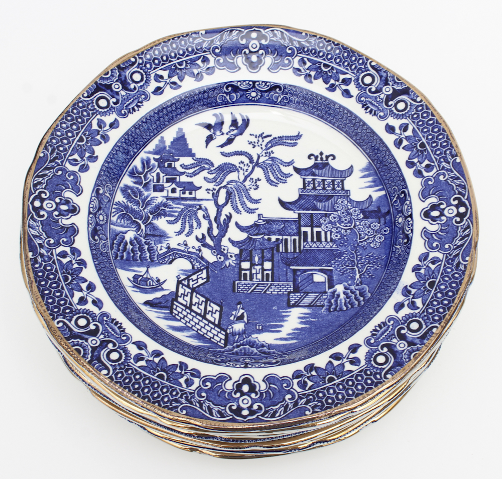 Burleigh "Blue Willow" China Tableware