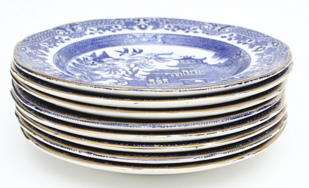 Burleigh "Blue Willow" China Tableware