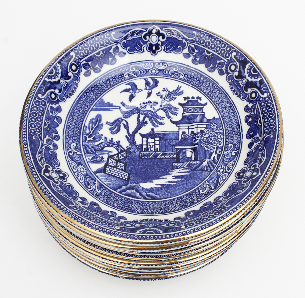 Burleigh "Blue Willow" China Tableware