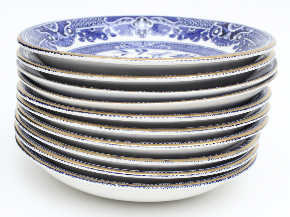 Burleigh "Blue Willow" China Tableware