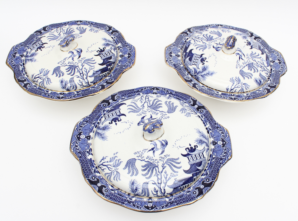 Burleigh "Blue Willow" China Tableware