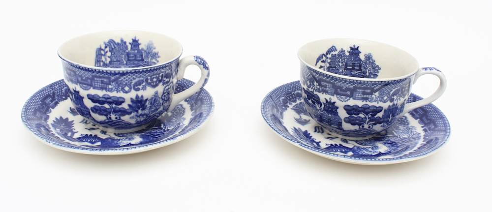 Burleigh "Blue Willow" China Tableware