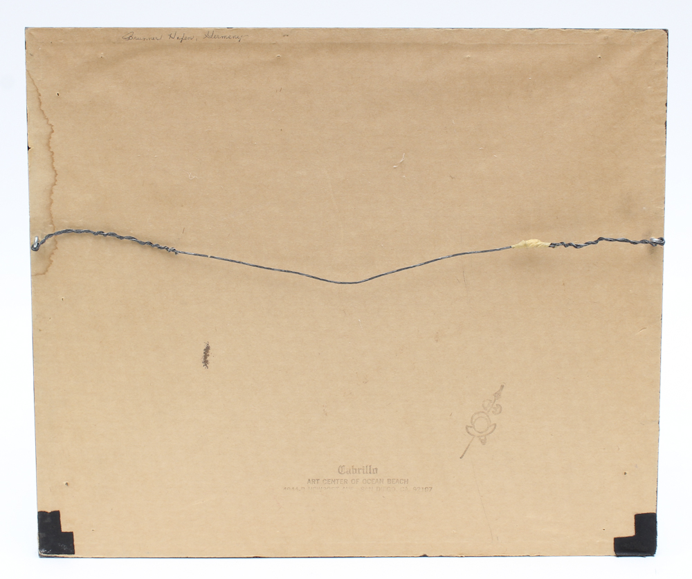 Glazed Lithograph After Vernon Ward's "Mevagissey Harbour."