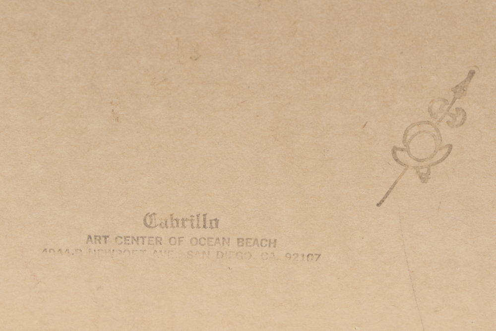 Glazed Lithograph After Vernon Ward's "Mevagissey Harbour."