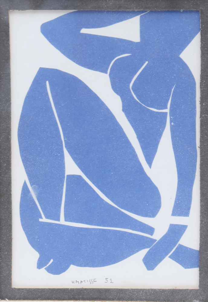 Photo Offset Lithograph After Henri Matisse's "Seated Blue Nude 3"