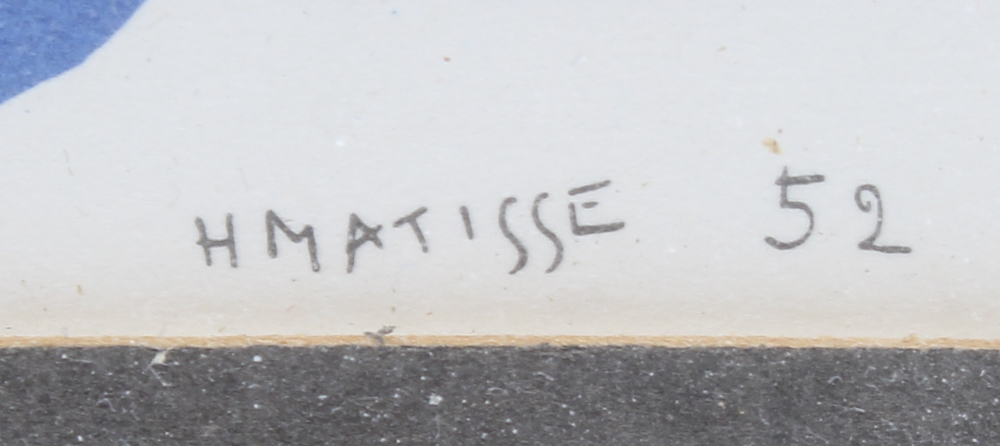 Photo Offset Lithograph After Henri Matisse's "Seated Blue Nude 3"