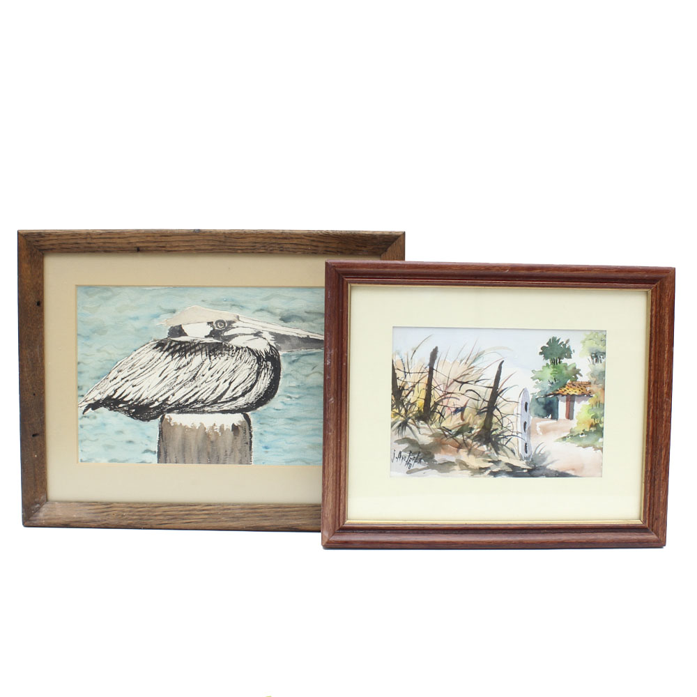 Grouping of Oceanic Original Watercolor Paintings