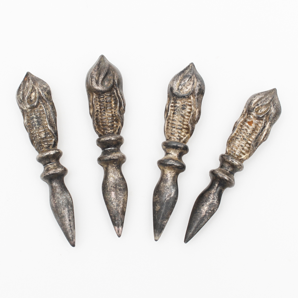 Silver Plate Corn Cob Holders