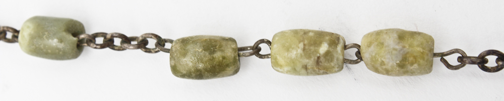 Connemara Marble Rosary With Celtic Silver Tone Cross