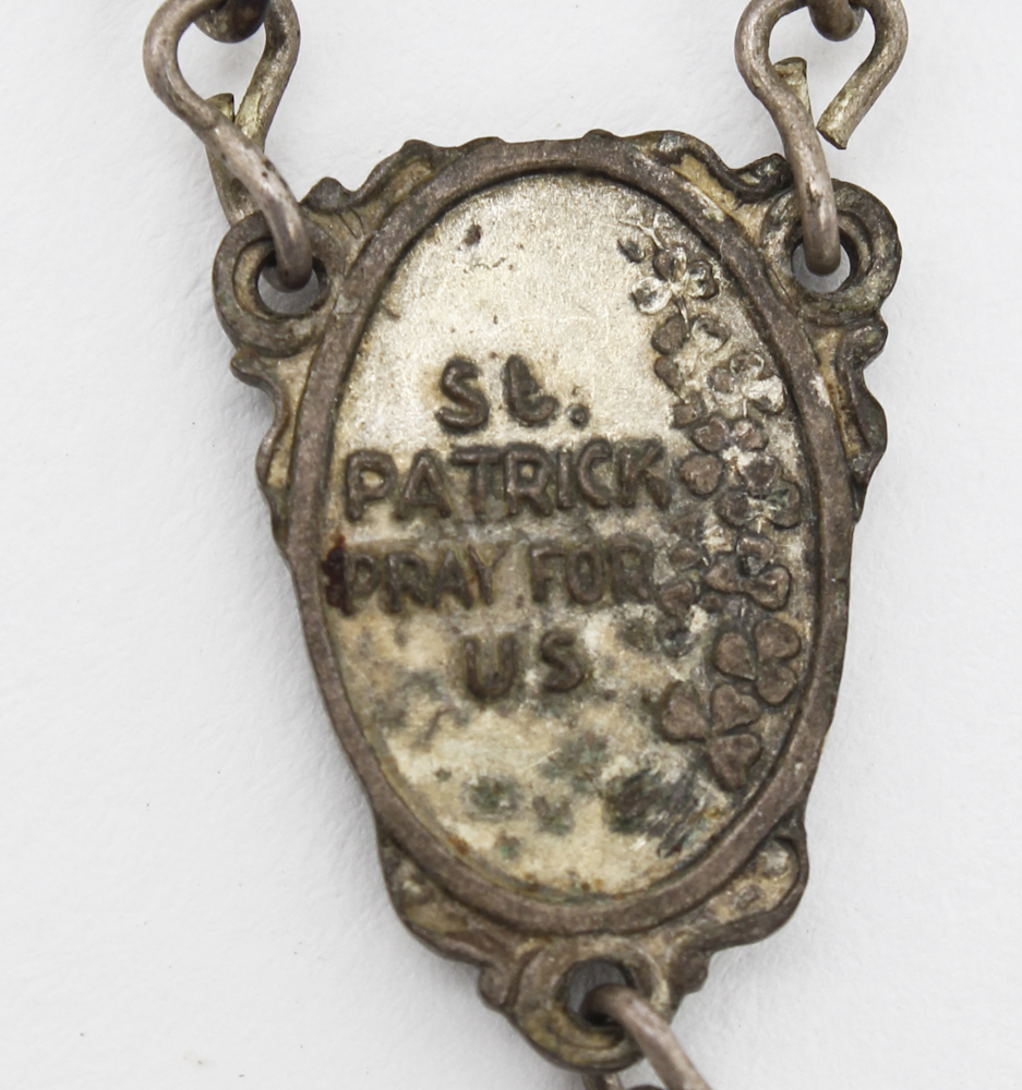 Connemara Marble Rosary With Celtic Silver Tone Cross