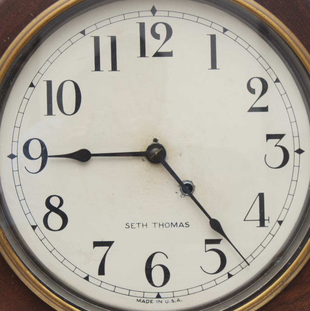 Vintage Seth Thomas Drop Octagon Wall Clock