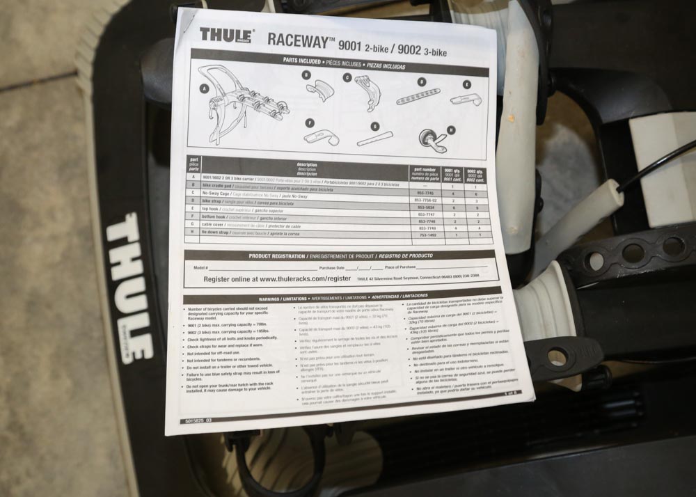 Thule "Raceway" Bike Rack