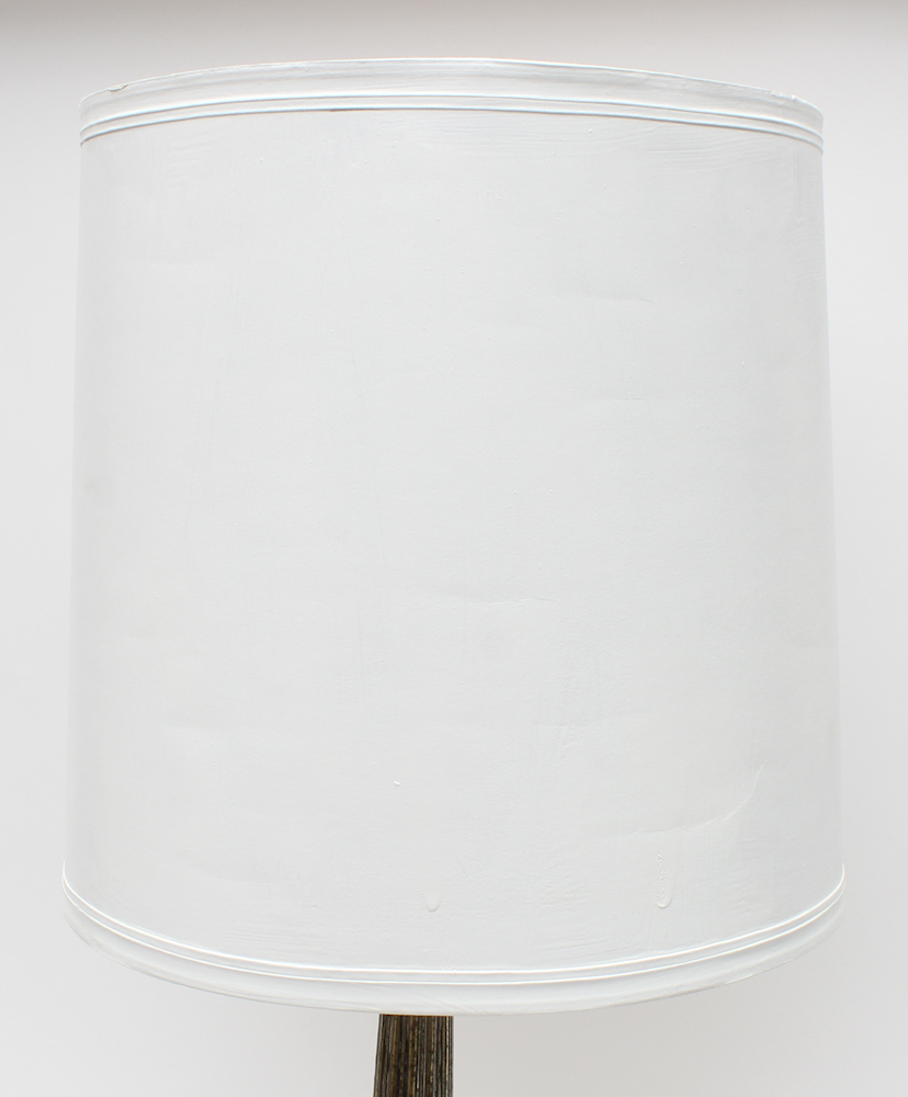 Footed Brass Table Lamp