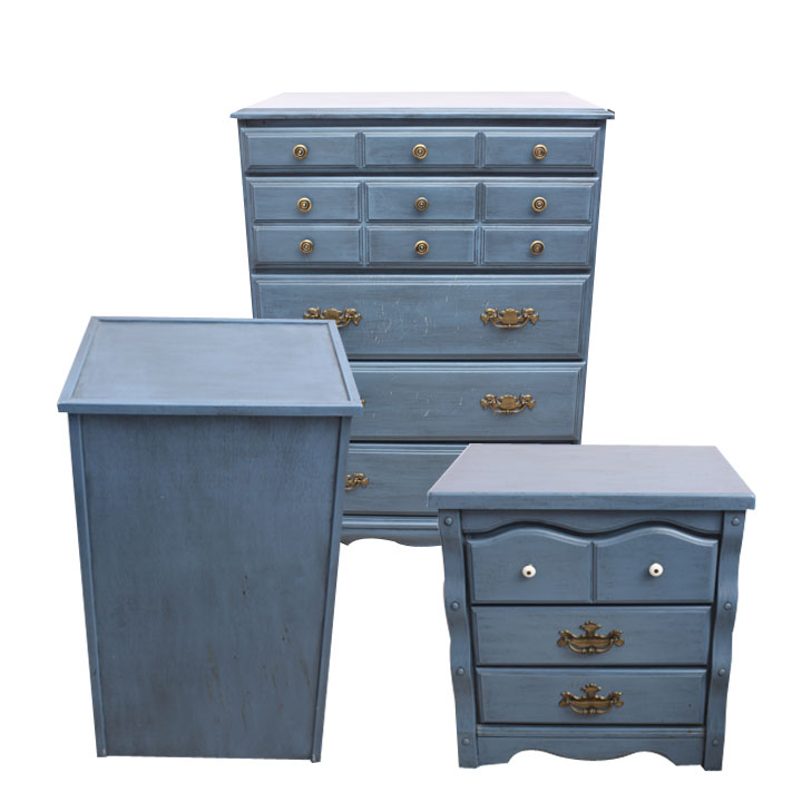 Mid-Century Teal Bedroom Suite