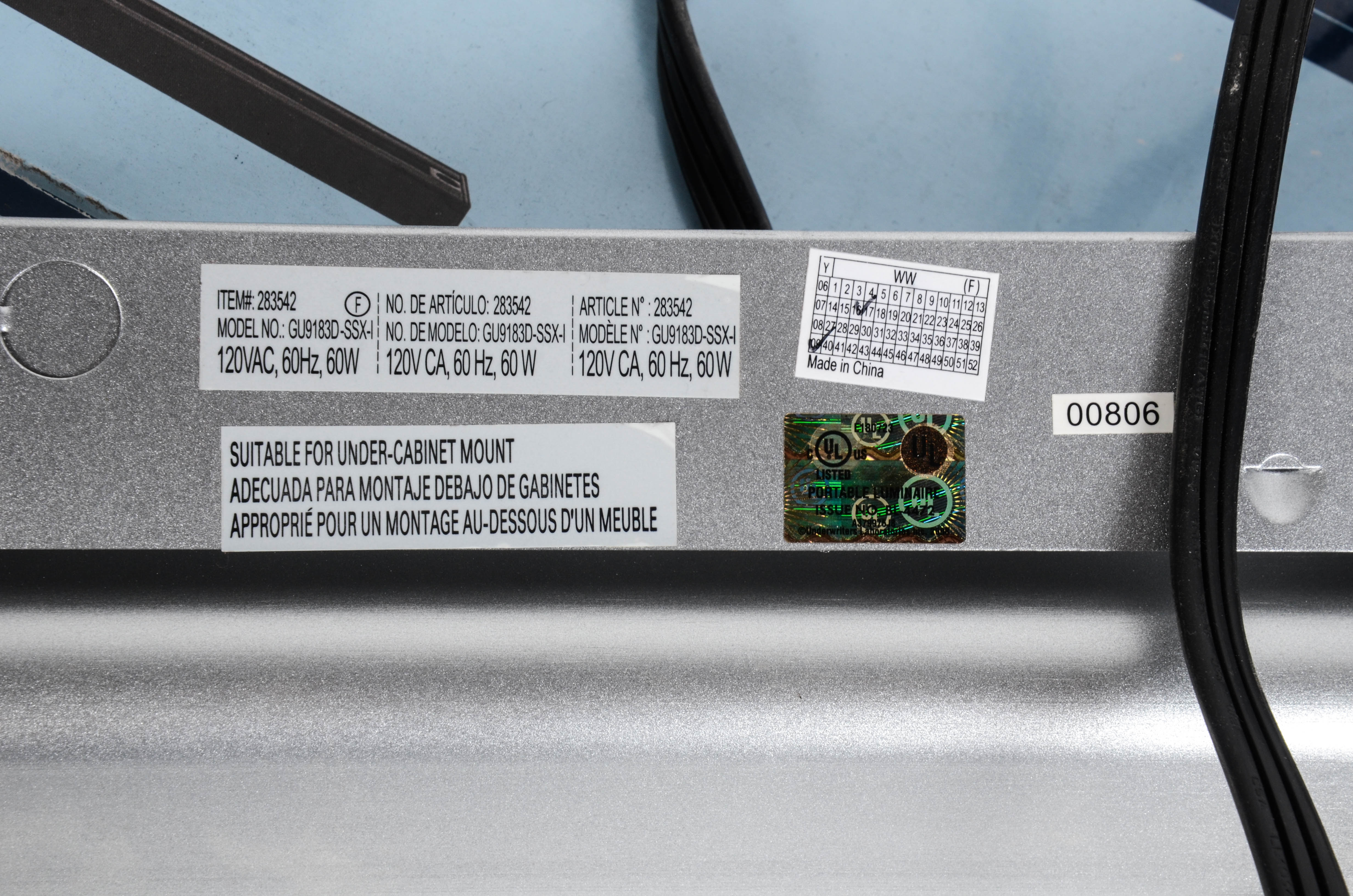 Track Lighting and Under Counter Light Fixtures