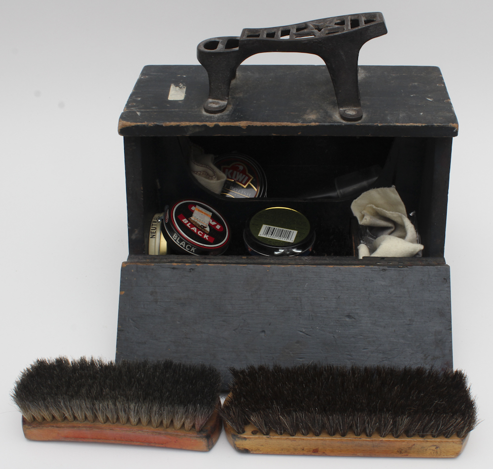 Antique Shoe Polishing Valet
