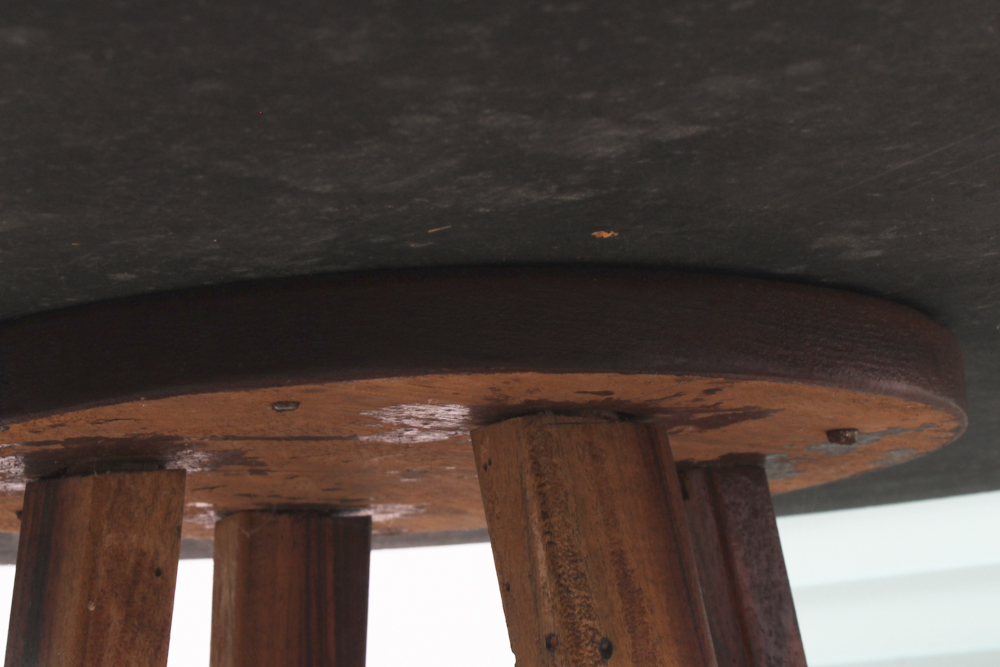 Mid-Century Round Accent Table