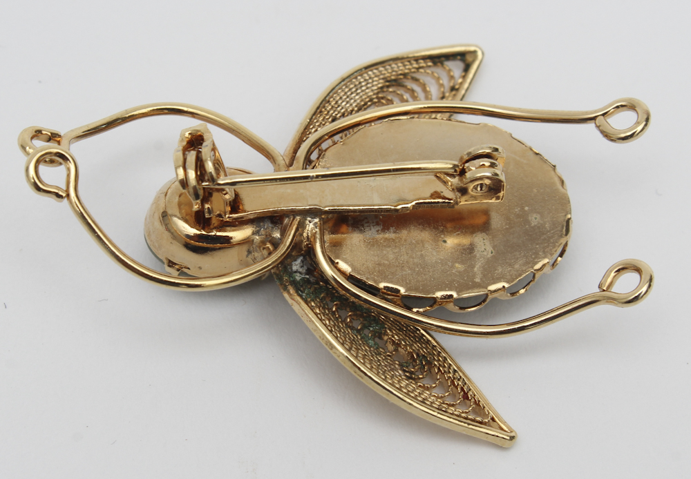 Sterling Silver and Costume Brooches