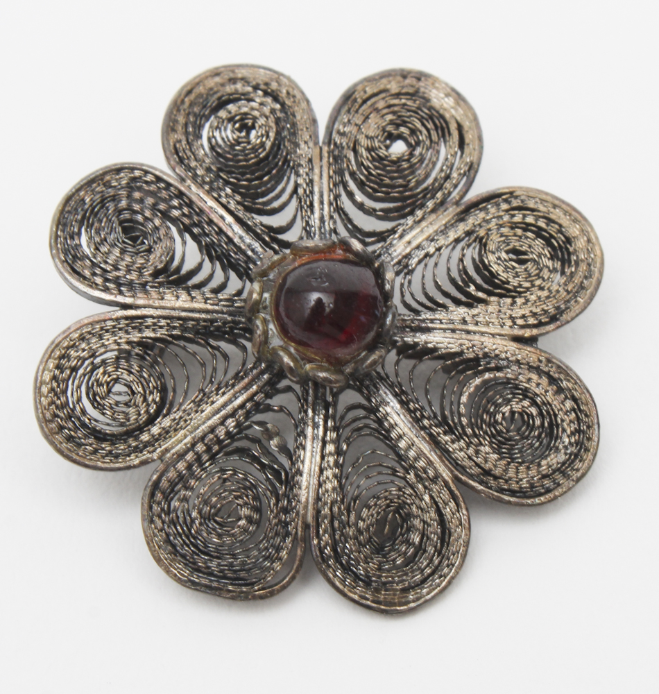 Sterling Silver and Costume Brooches