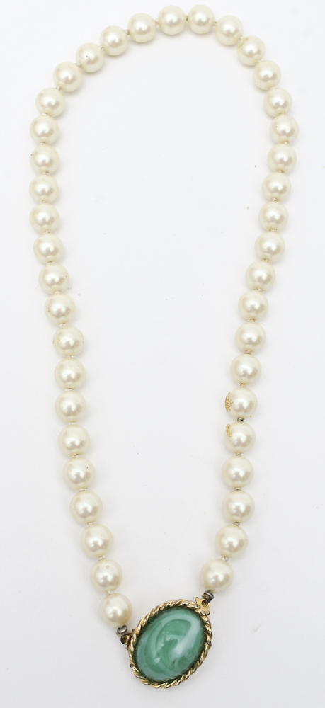 Gold Tone and Green Costume Jewelry