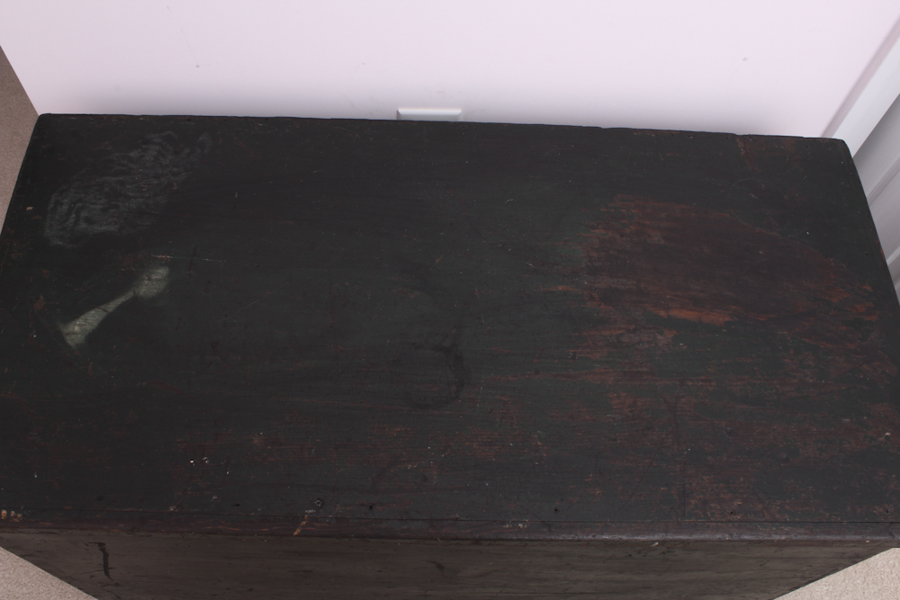 Hinged Wooden Blanket Chest