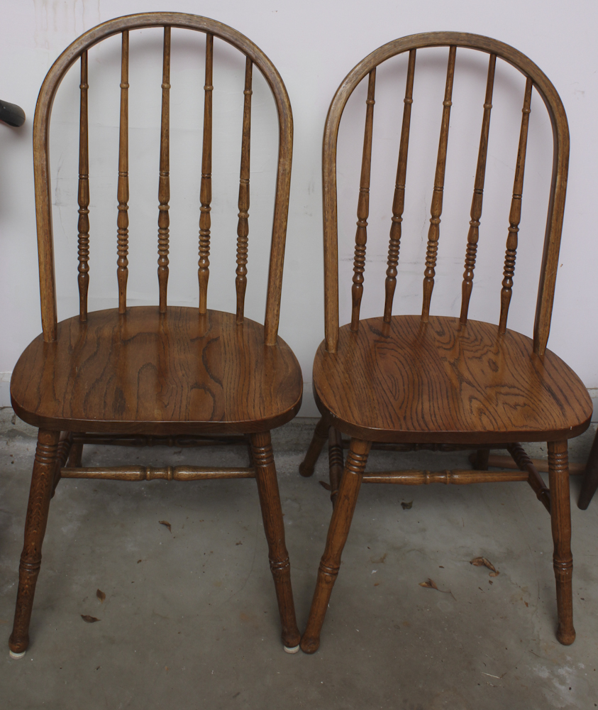 Set of Oak Dining Chairs