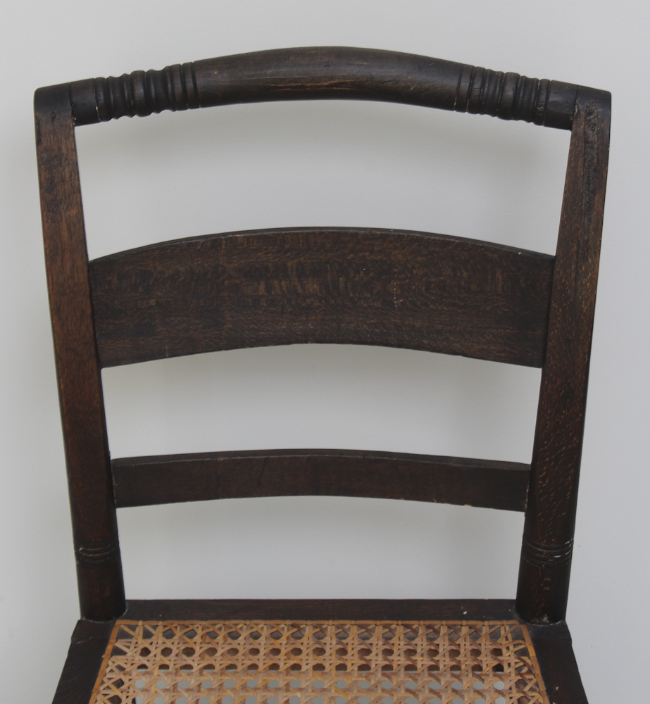 Grouping of Vintage Cane Seated Chairs