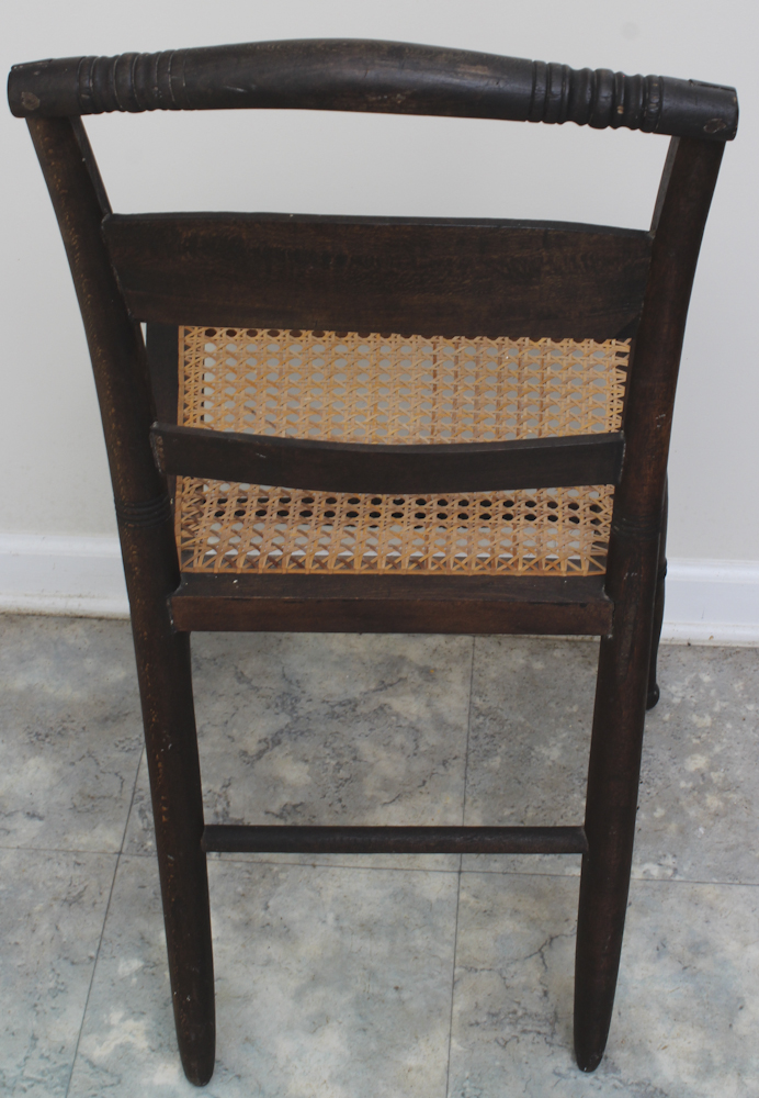 Grouping of Vintage Cane Seated Chairs