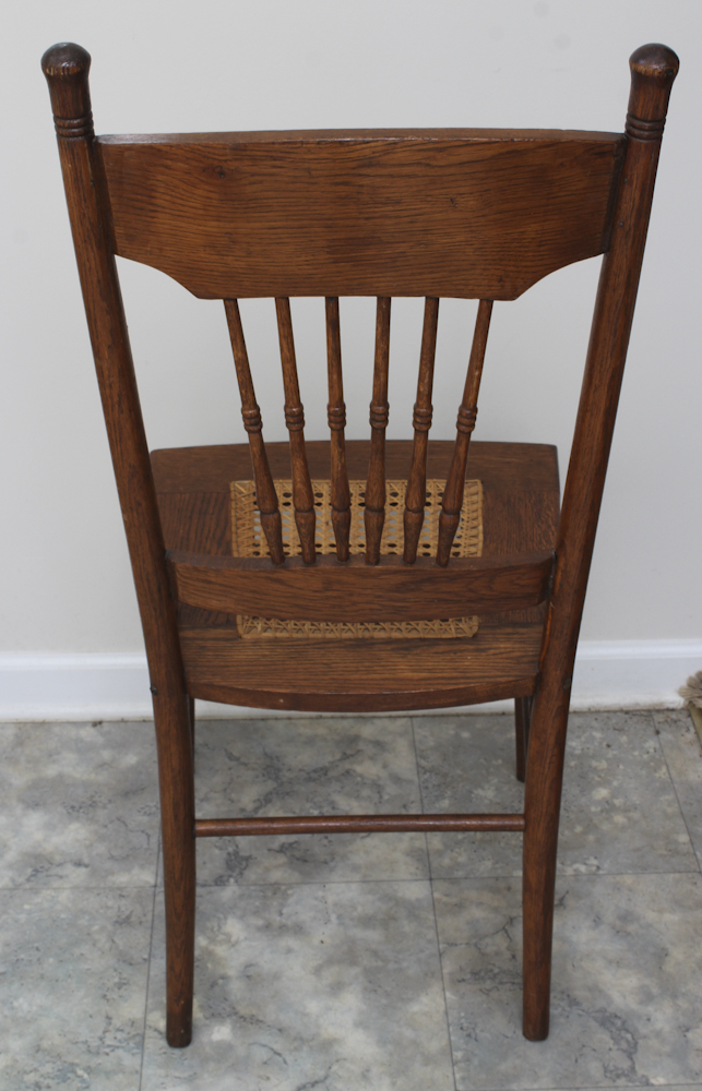 Grouping of Vintage Cane Seated Chairs