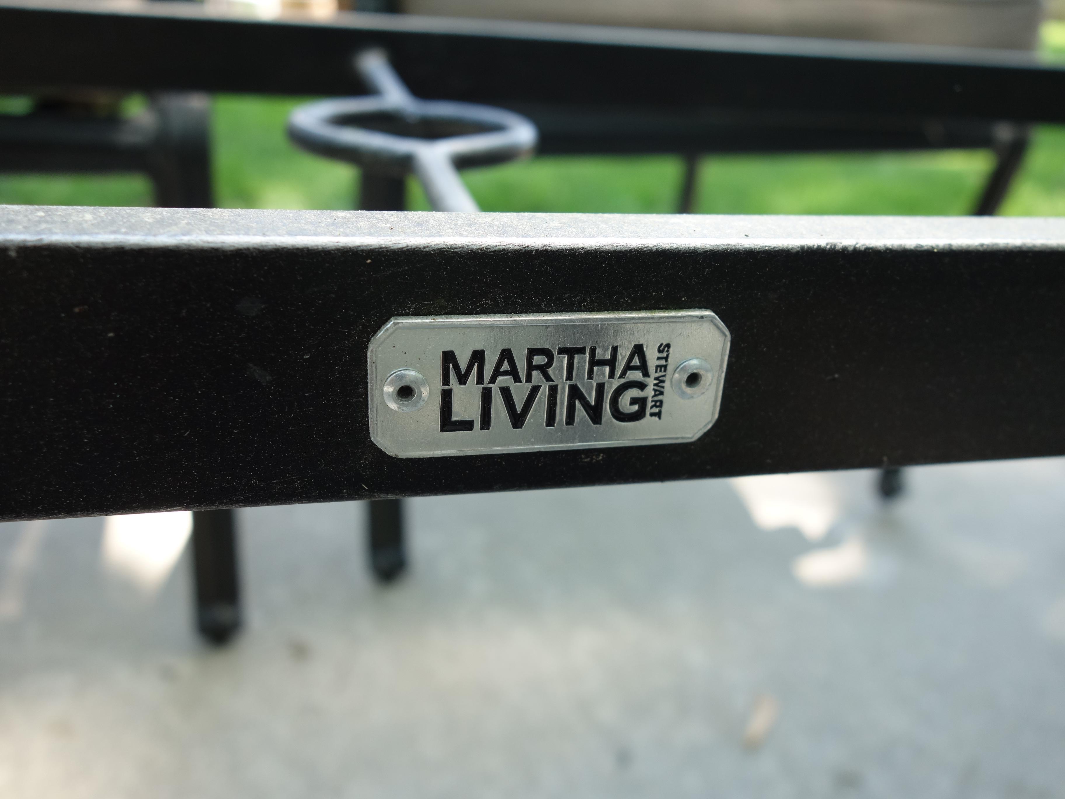 Martha Stewart Living Patio Glass Top Table & Six Chairs