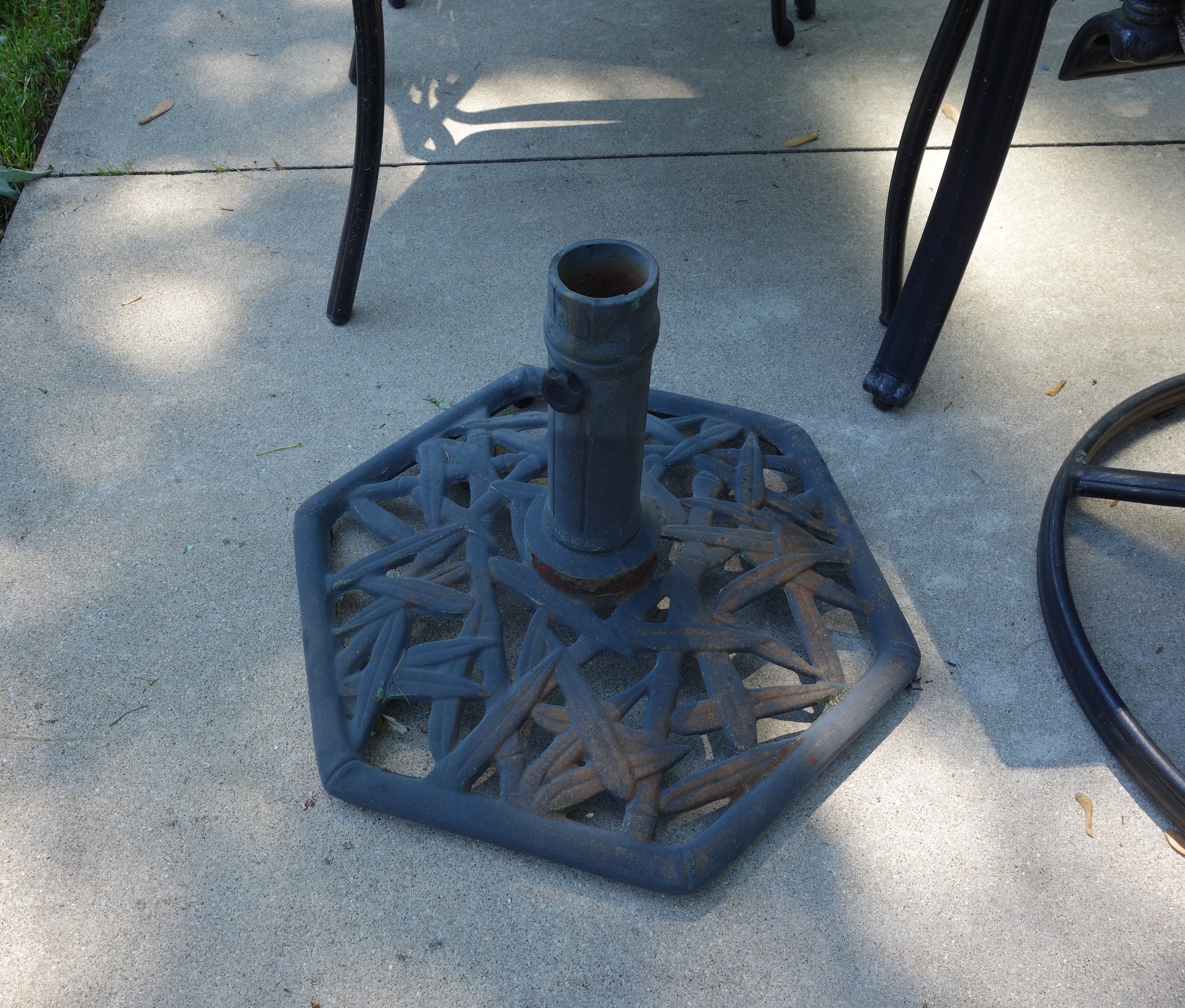 Martha Stewart Living Patio Glass Top Table & Six Chairs