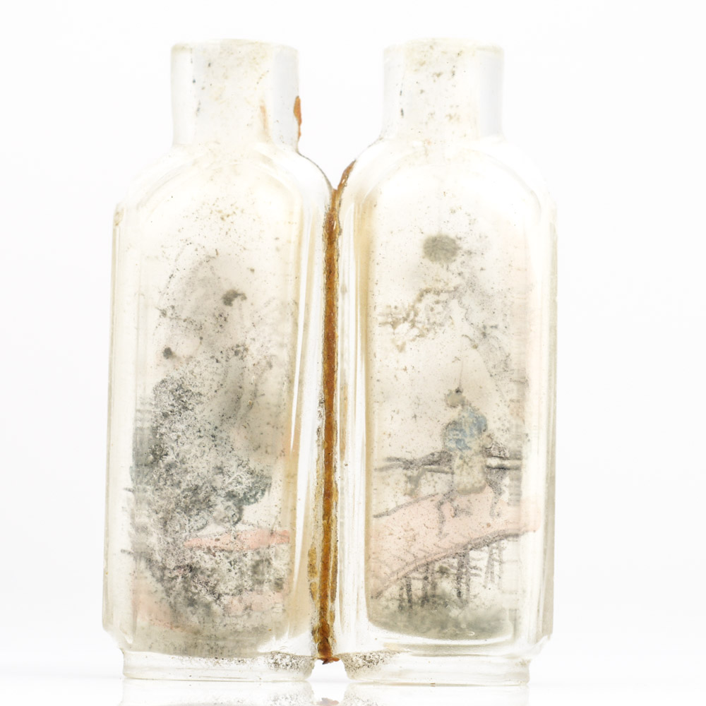 Antique Chinese Glass Double Snuff Bottle