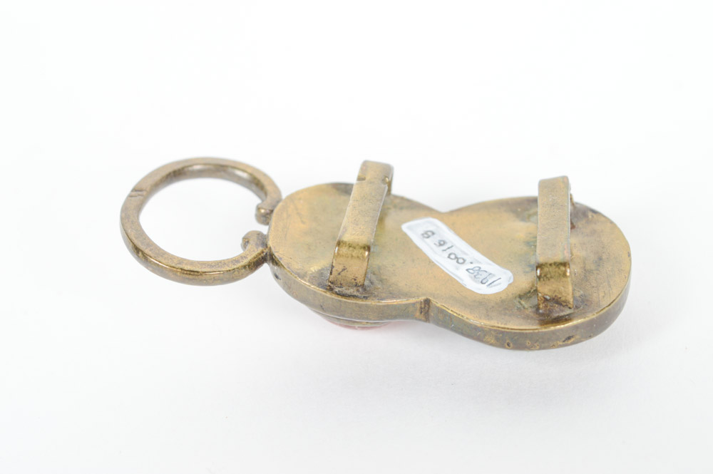 Antique Brass and Gemstone Buckle Fastener