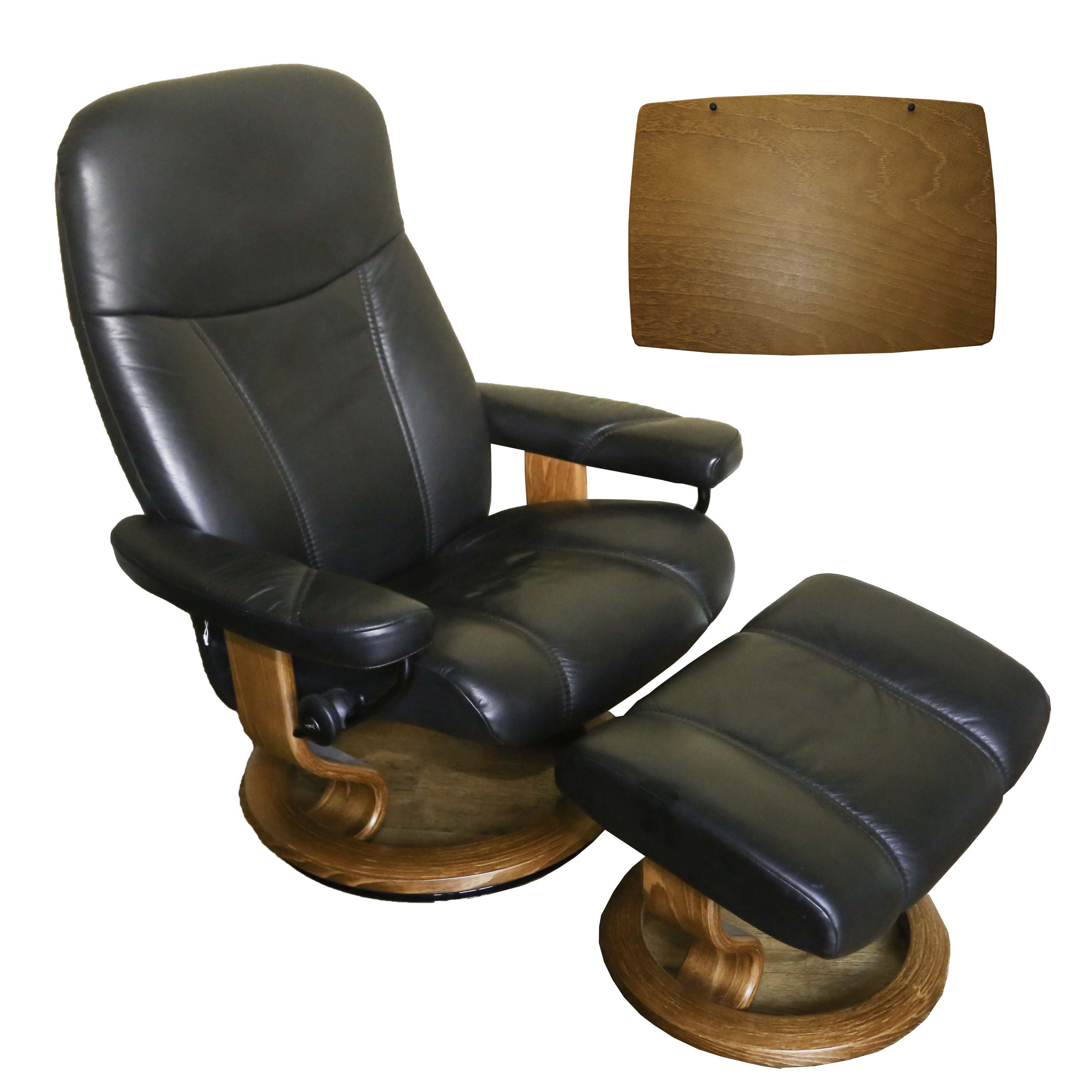 Ekornes "Stressless" Lounger and Ottoman