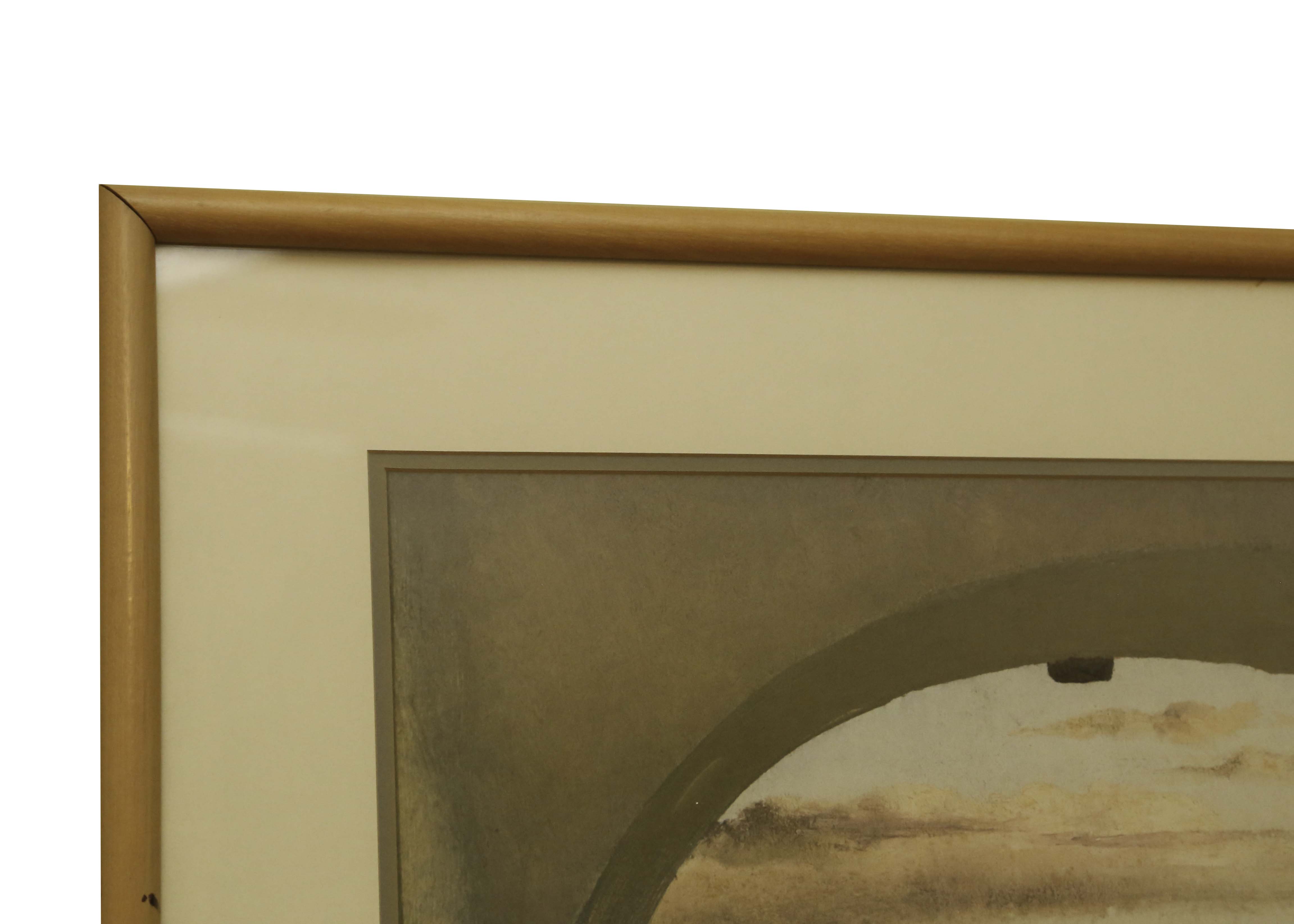 After Edgar Degas Offset Lithograph "Italian Landscape Seen Through an Arch"