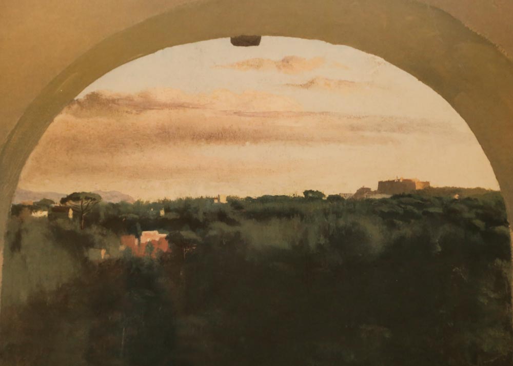 After Edgar Degas Offset Lithograph "Italian Landscape Seen Through an Arch"
