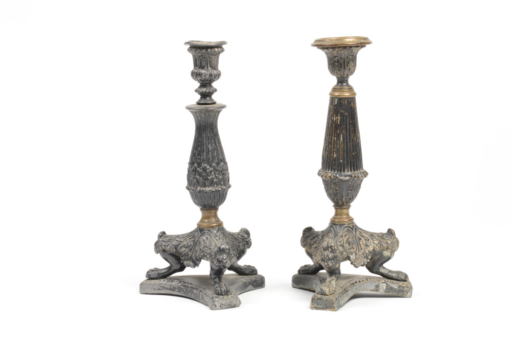 Two Antique Candlesticks