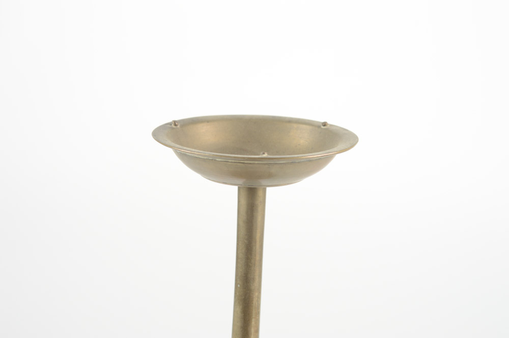 Antique Brass Two Level Candle Holder