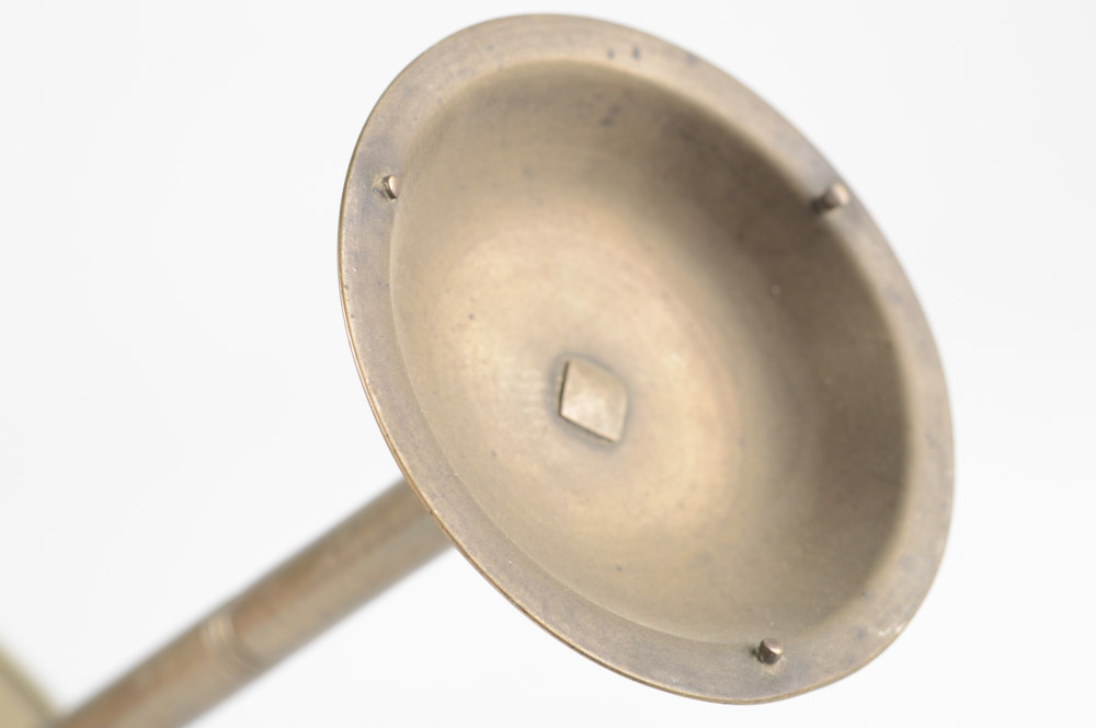 Antique Brass Two Level Candle Holder