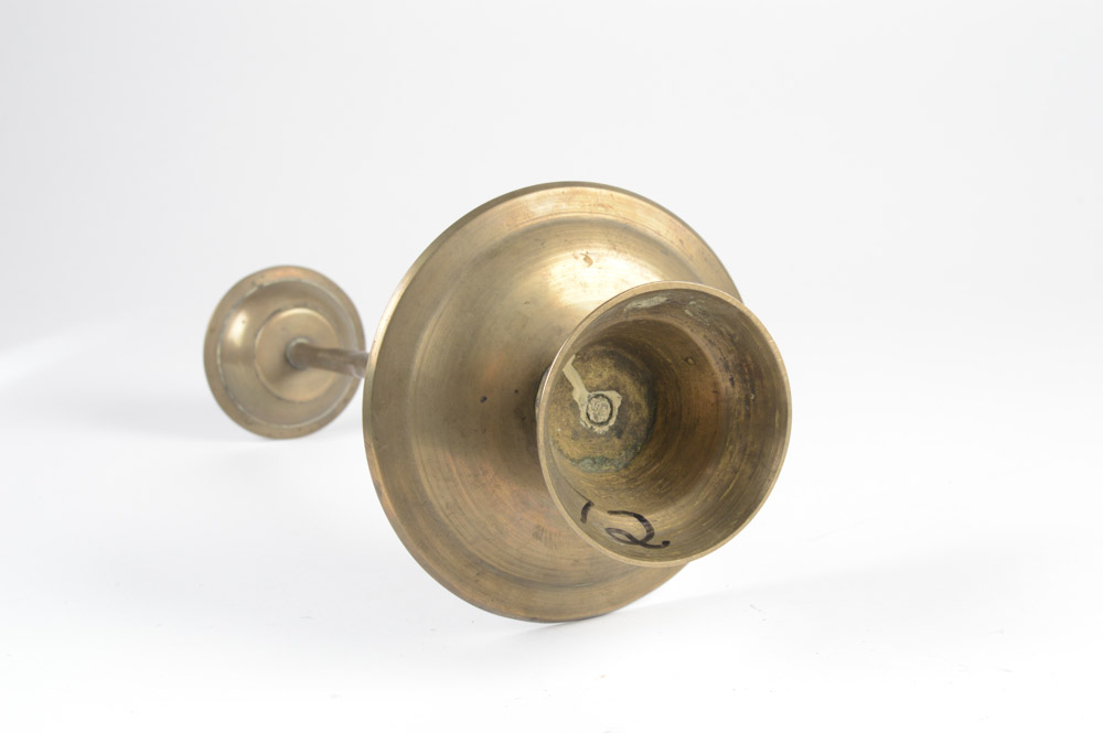 Antique Brass Two Level Candle Holder