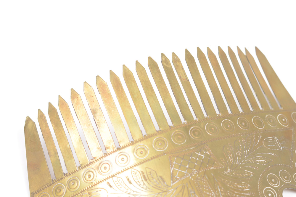 Antique Brass Hair Comb