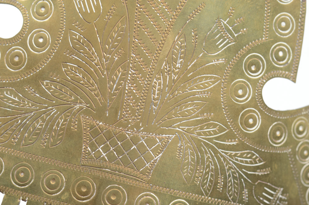 Antique Brass Hair Comb