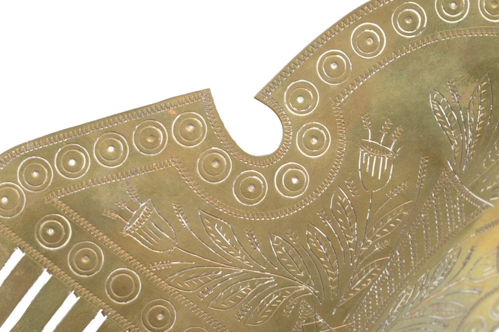 Antique Brass Hair Comb